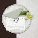 Search for plain white rsvp cards Black and white