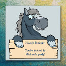 Search for cartoon horse invitations Western