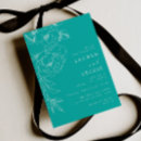 Search for teal and white wedding invitations Blue