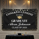 Search for high school graduation banners Black and gold