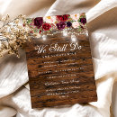 Search for rustic vow renewal invitations Burgundy
