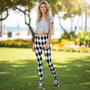 Search for black and white harlequin leggings Clown