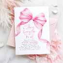 Search for blush pink bridal shower invitations Coquette