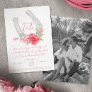 Search for horseshoe save the dates Equestrian