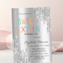 Search for trendy sweet 16 invitations Girly