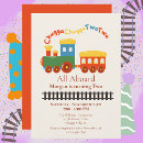 Search for choo choo two birthday invitations Chugga chugga choo choo