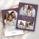 Search for purple wedding thank you cards Photo collage