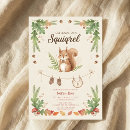 Search for squirrel baby shower invitations Woodland animals