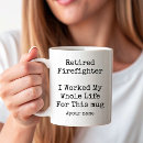 Search for firefighter retired mugs Fireman