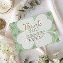 Search for shamrock thank you cards Baby shower