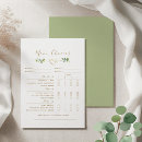 Search for menu for wedding enclosure cards Elegant
