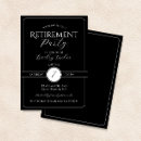 Search for black retirement party invitations Black and white