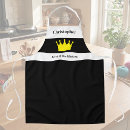 Search for king crown aprons Black