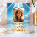 Search for beach funeral thank you cards In loving memory