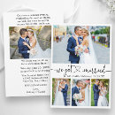 Search for bride wedding announcement cards Just married