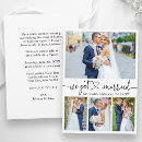Search for bride wedding announcement cards Just married