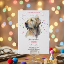 Search for dog paw invitations Watercolor