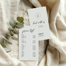 Search for salon service menu rack cards Calligraphy