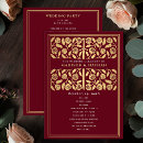 Search for red and gold wedding programs Gothic