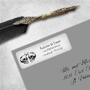 Search for gothic skull return address labels Skeleton