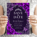 Search for quinceanera save the dates Princess tiara crown