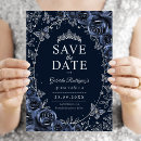 Search for navy silver save the dates Mexican spanish latina