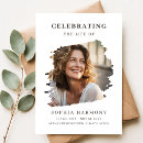 Search for modern memorial service invitations Forever in our hearts