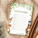 Search for greenery baby shower games Woodland