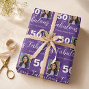 Search for purple birthday wrapping paper Party