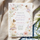 Search for wildflower 1st birthday invitations Fairy first birthday