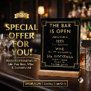 Search for art deco bar sign posters Black and gold