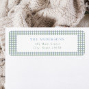 Search for blue and green return address labels Modern