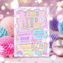 Search for two groovy birthday invitations Time two party
