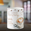 Search for love is brewing coffee mugs Modern