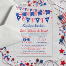 Search for patriotic baby shower invitations Patriotic party celebration