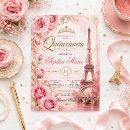 Search for pink paris quinceanera invitations Blush