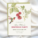 Search for hummingbird birthday invitations Floral