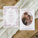 Search for wine red wedding invitations Floral