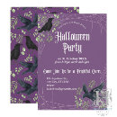 Search for purple halloween invitations Spooky