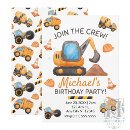 Search for backhoe invitations Boys