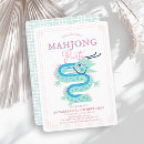 Search for mahjong invitations Chinoiserie