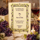 Search for grapevine wedding invitations Vintage
