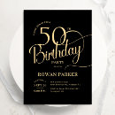 Search for classic formal 50th birthday invitations Elegant