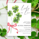 Search for clover bridal shower invitations Lucky in love