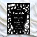Search for music note invitations Recital