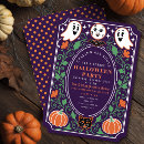 Search for purple pumpkin invitations Jack o lantern