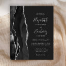 Search for black and silver wedding invitations Elegant