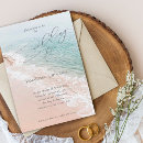 Search for romantic beach wedding invitations Minimalist
