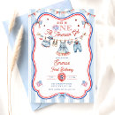 Search for all american birthday invitations Red white and blue