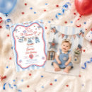 Search for all american birthday invitations Red white and blue